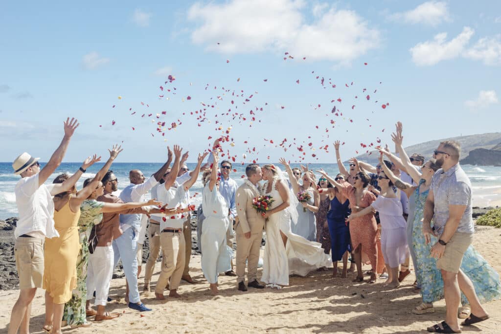 Wedding at Sandy Beach in Hawaii
