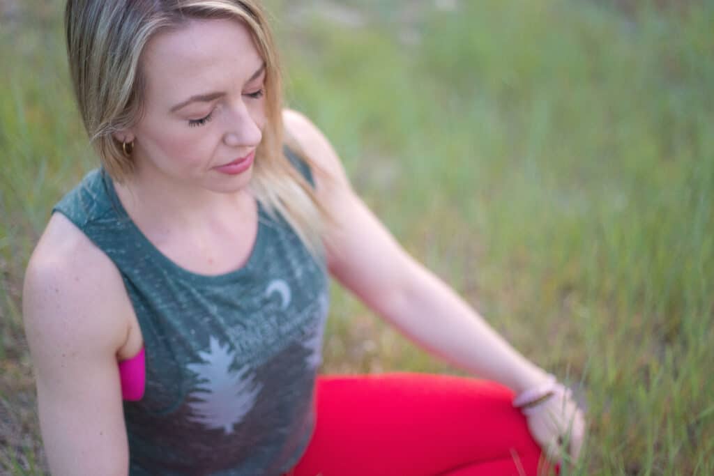 jillian travel and wellness influencer doing a breathing practice, 4 of 7 Things to Do to Help Your Mental Health