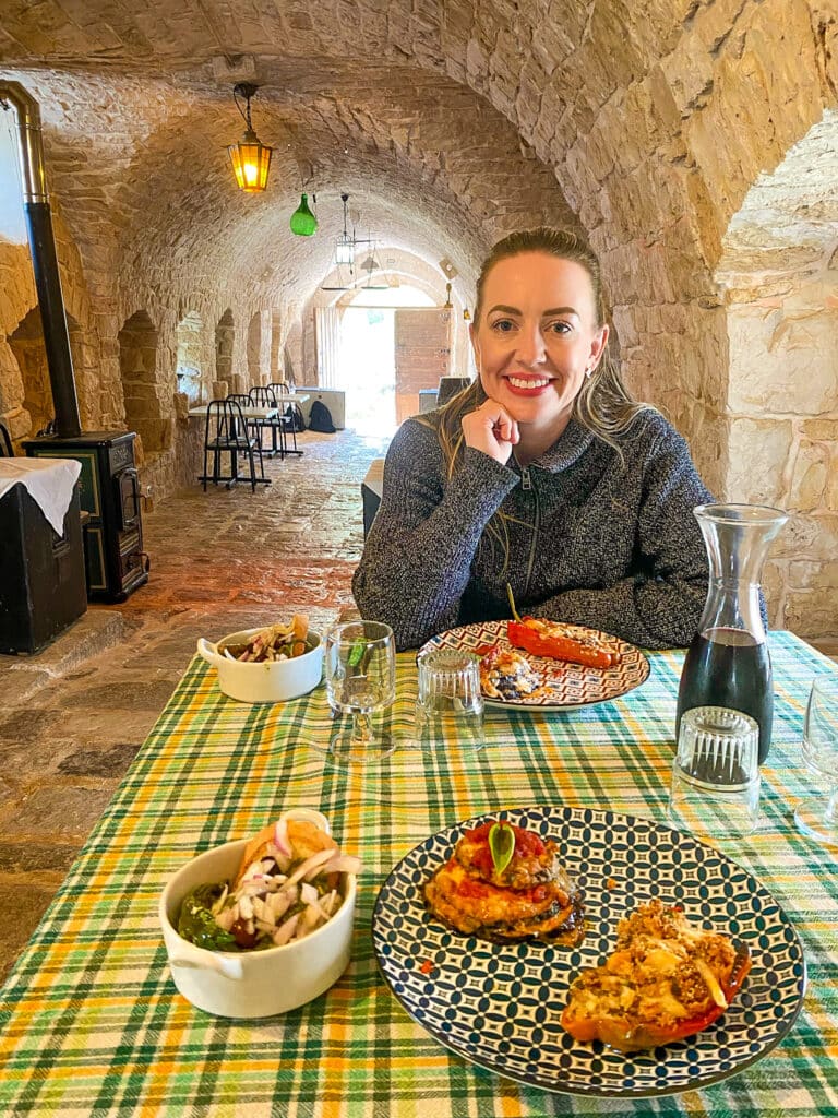 Jillian travel and wellness influencer and blogger at a cooking class in Alberobello