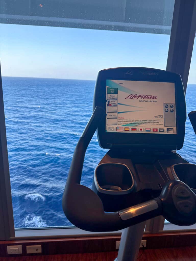 elliptical machine on a cruise ship and why i love cruises