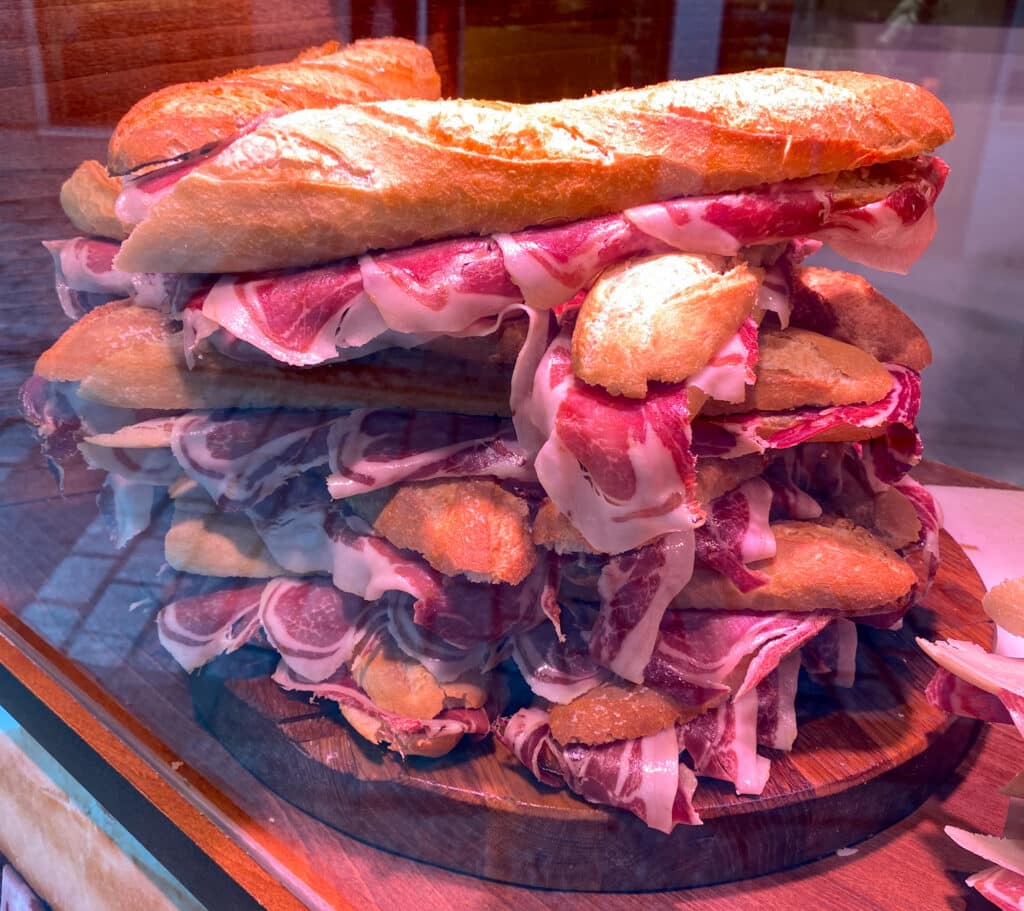 bocadillo, a spanish ham sandwich